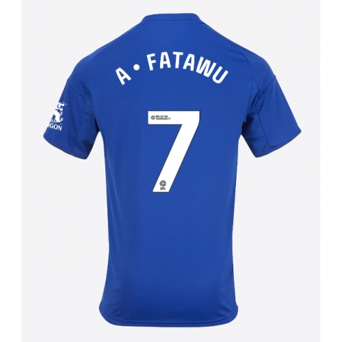 Leicester City Issahaku Fatawu #7 Maglia Gara Casa Repliche 2025-26 Maniche Corte Leicester City Issahaku Fatawu #7 Maglia Gara Casa Repliche 2025-26 Maniche Corte